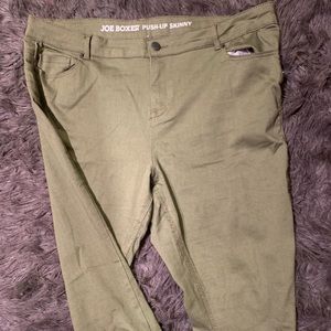 Olive Green Skinny Pants